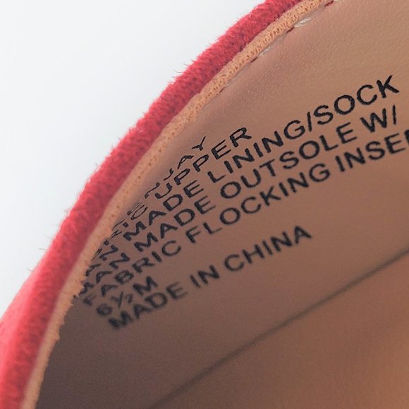 INC Kenjay D'orsay stilleto heels red size 6.5M - Picture 7 of 11